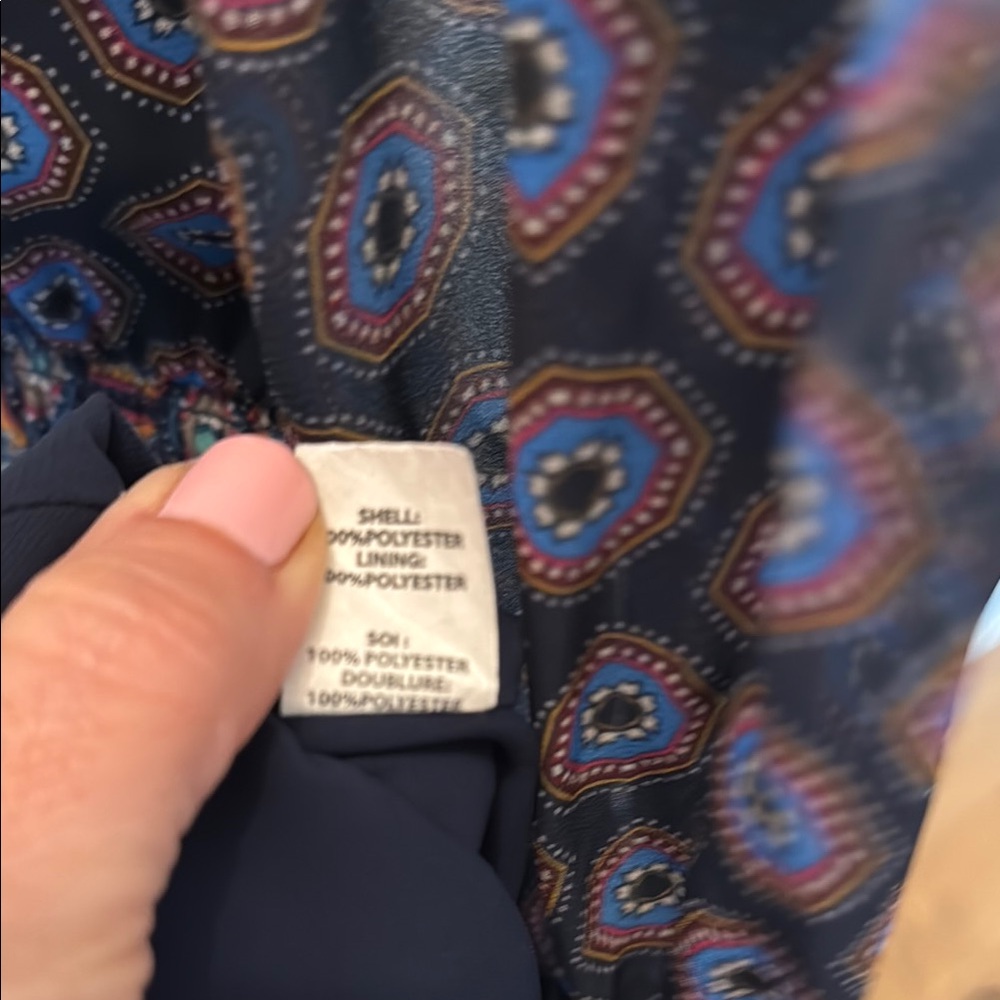 Patterned Long Sleeve Dress - image 5